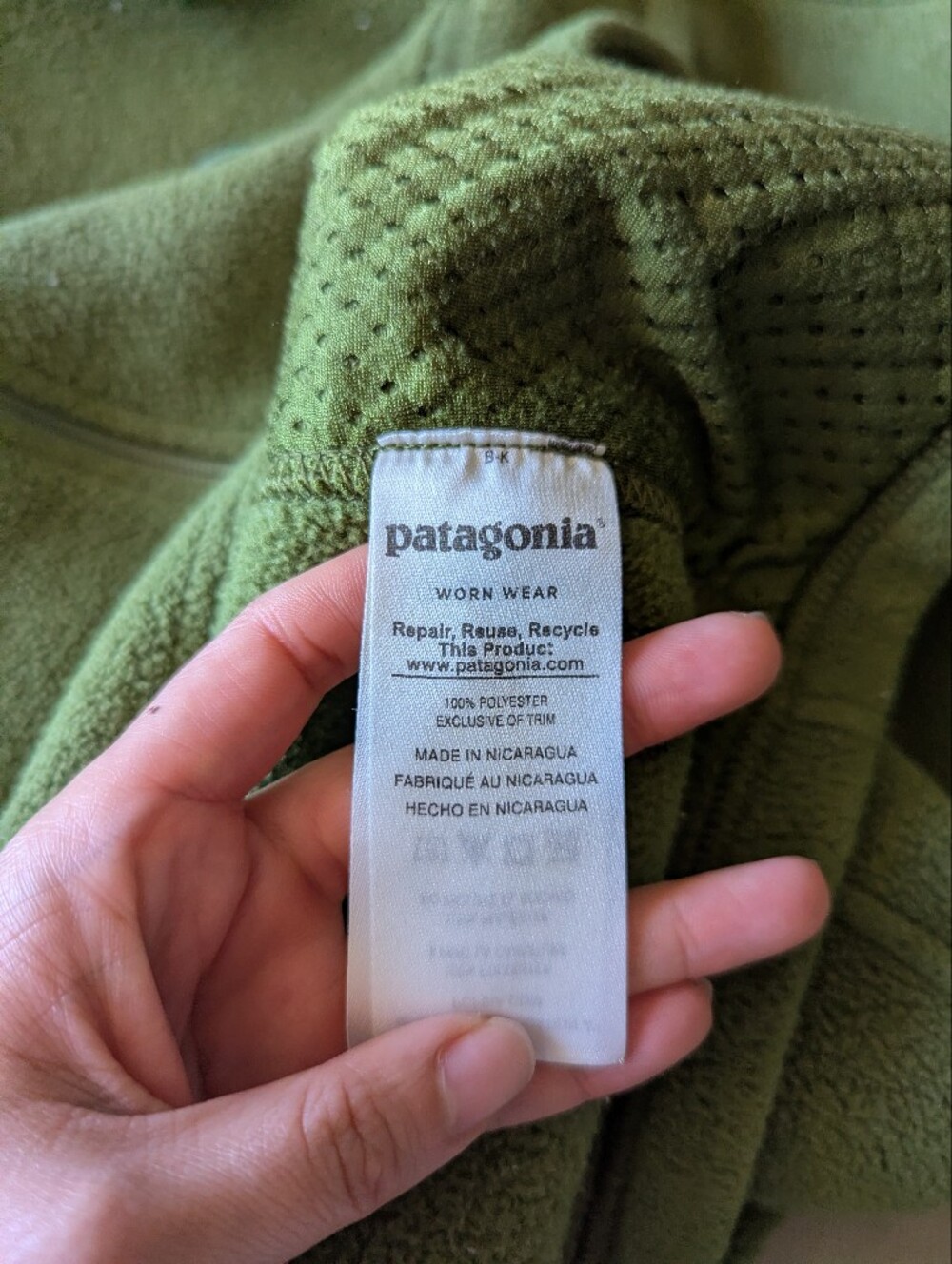 Patagonia Green Synchilla Fleece Jacket Mens XL - Picture 9 of 10